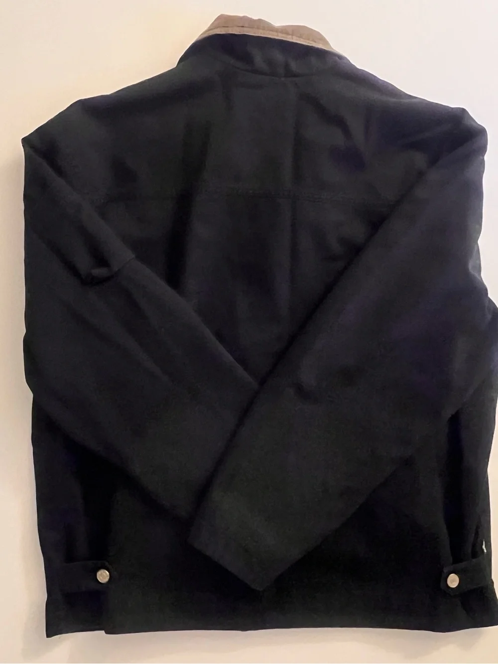 Vintage 90s Levi’s Dry Goods Jacket Men’s L Black Corduroy Collar Lined Workwear